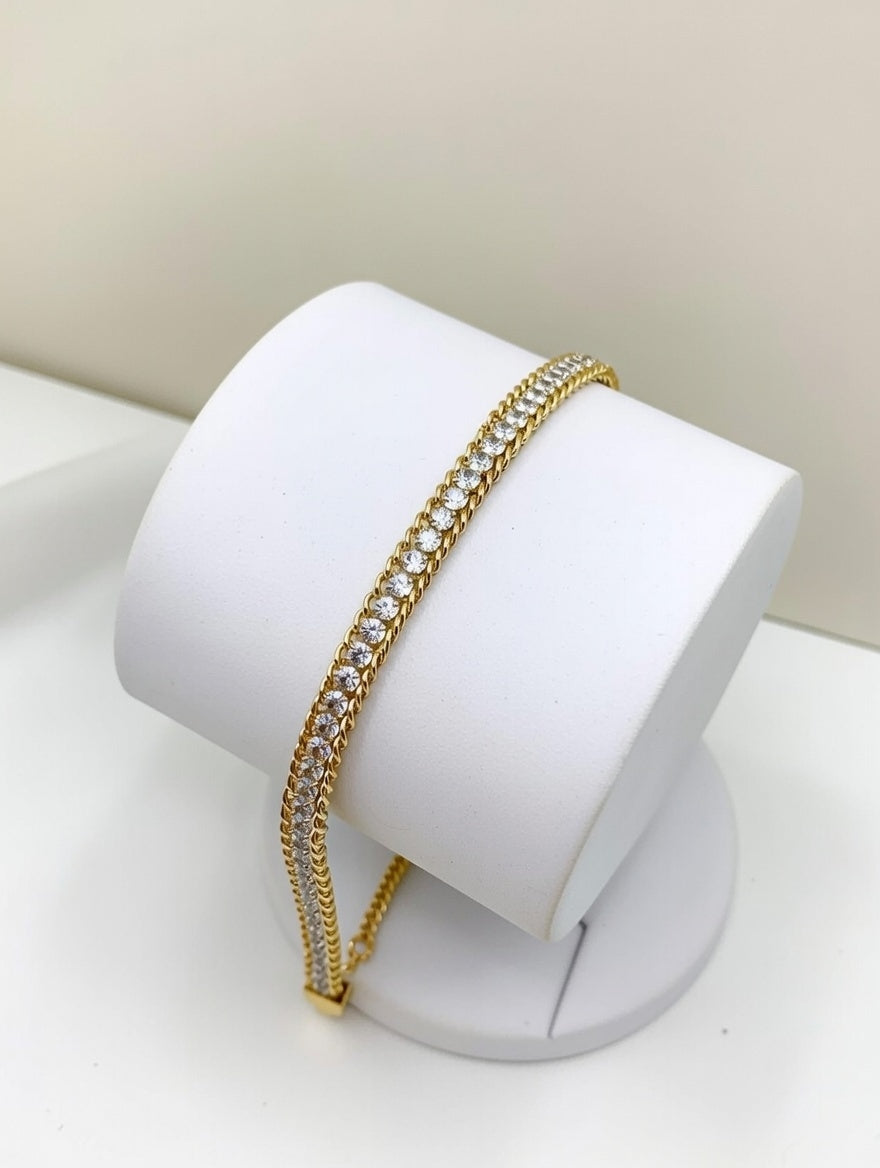Gold Stone Bracelet (Ladies)