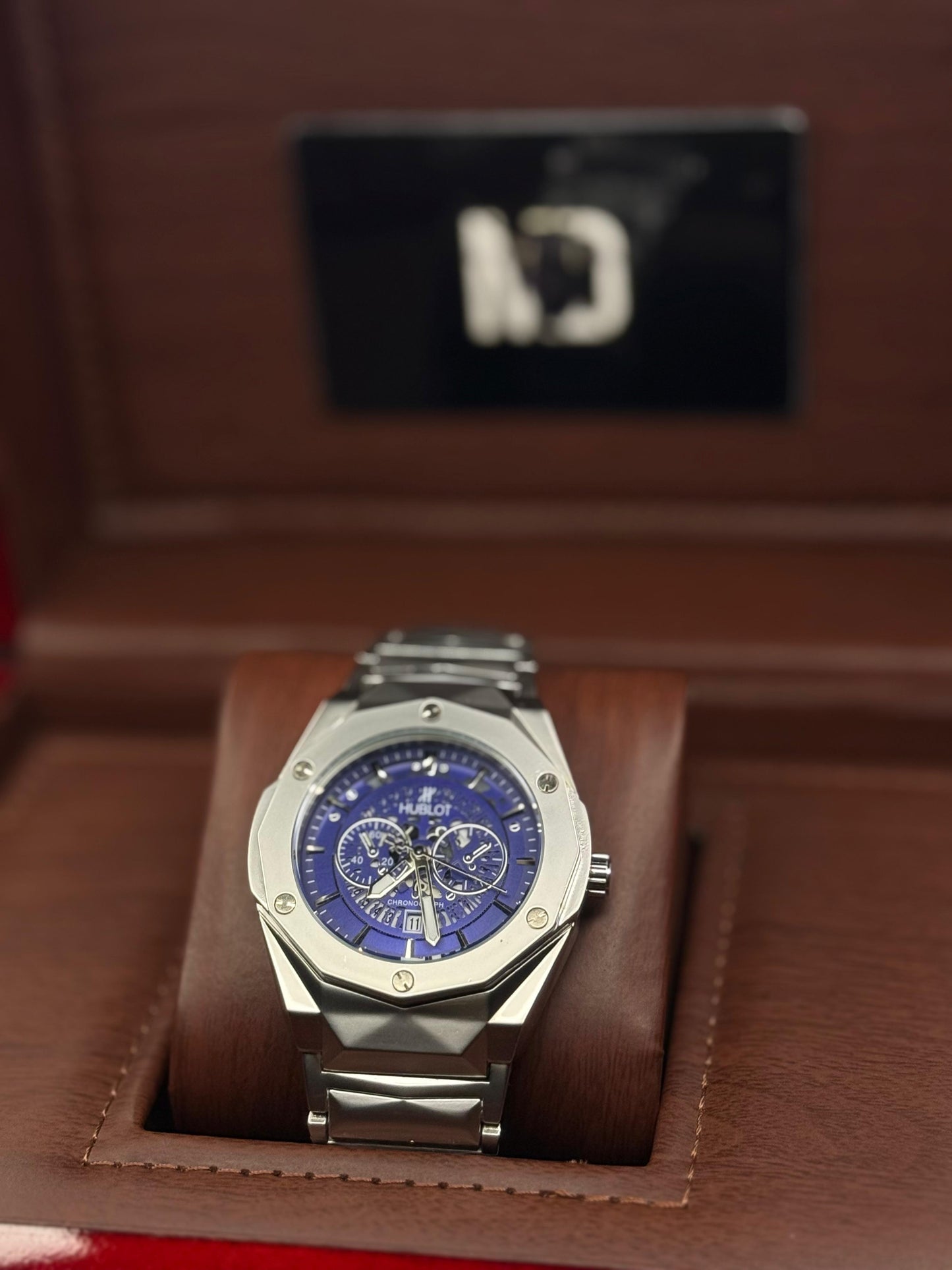 Hublot Cut Stone Royal Blue Dial