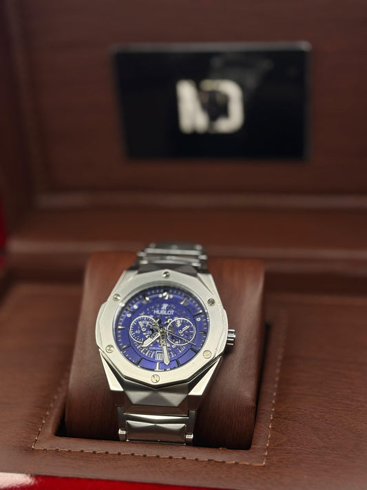 Hublot Cut Stone Royal Blue Dial