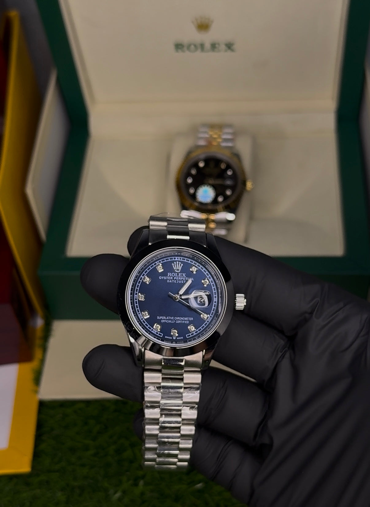 Rollie Watch | Midnight Blue Dial Elegance