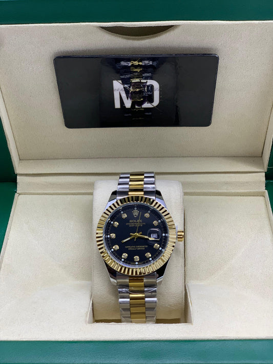 Rollie Black dial two tone (date)