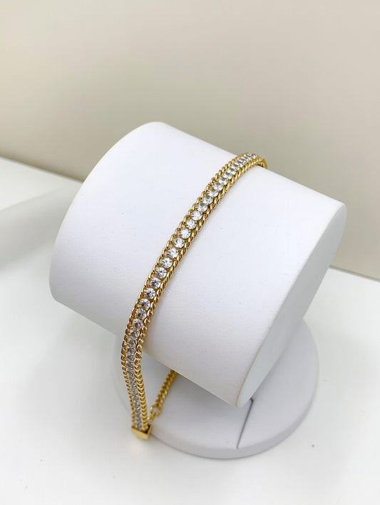 Gold Stone Bracelet (Ladies)