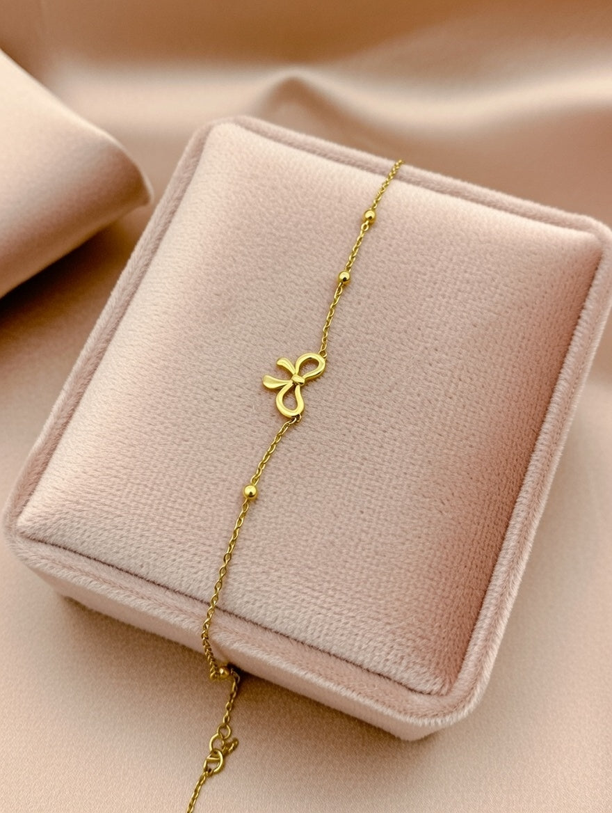 Gold Bow Bracelet