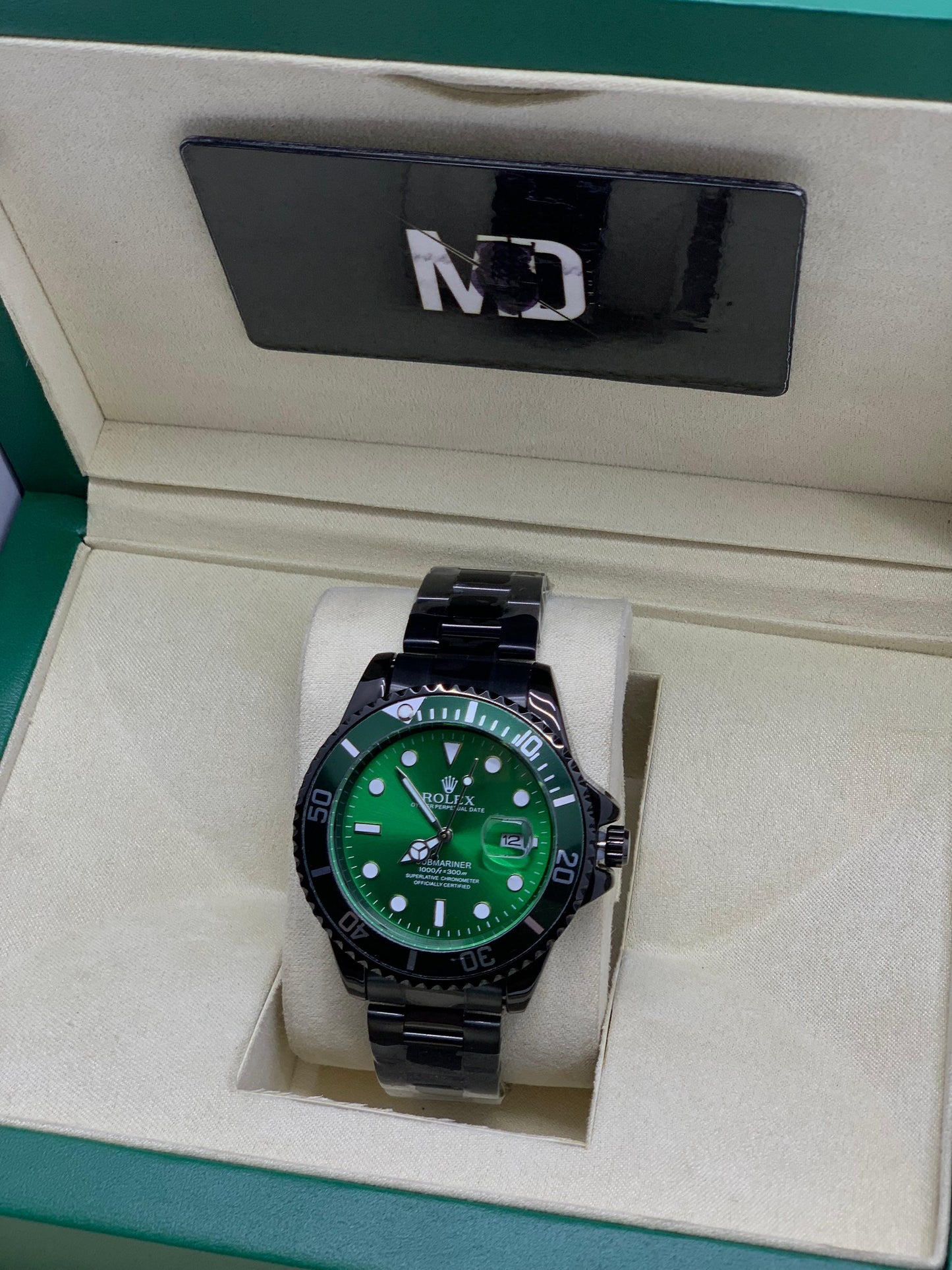 Rollie Submariner green signature